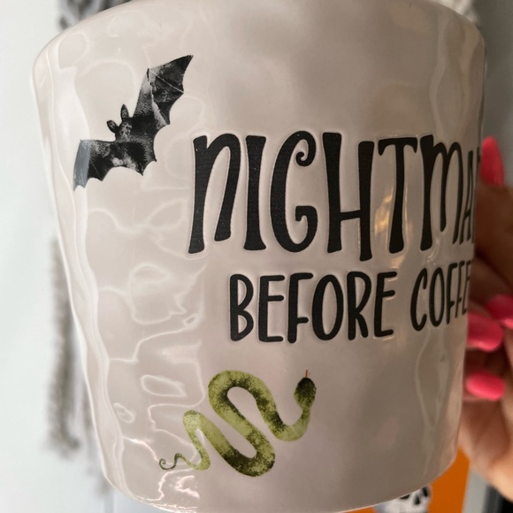 Nightmare Before Coffee Halloween Stoneware Mug NWT - Picture 2 of 6